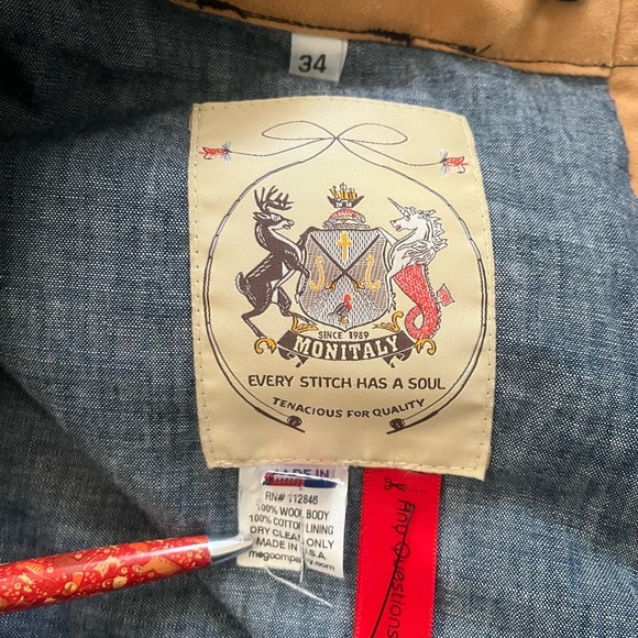 Monitaly Herringbone Trousers - Picture 4 of 8